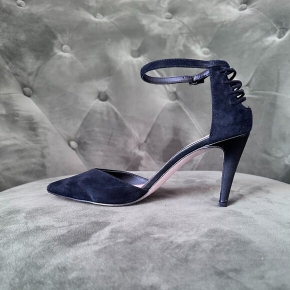 Tahari Black Suede Heels - Picture 2 of 7